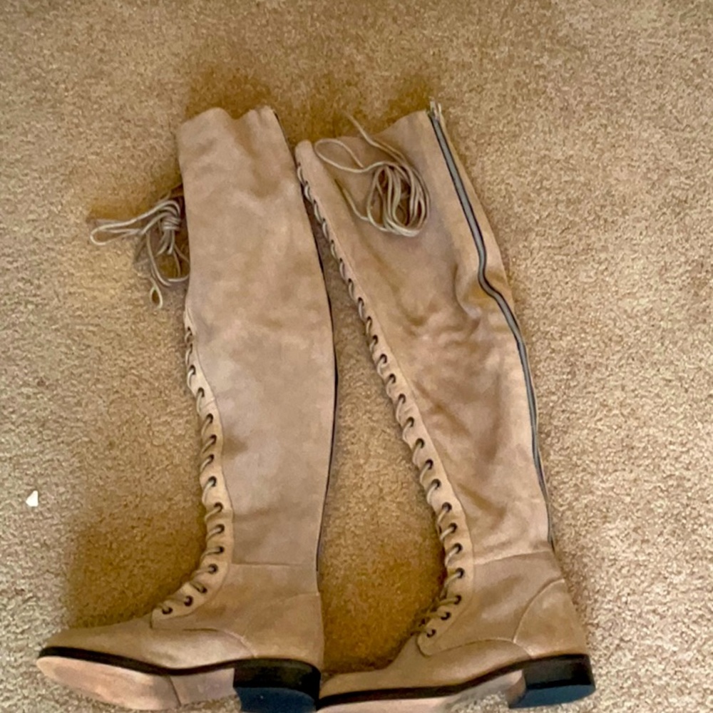 Free People suede over the knee boots